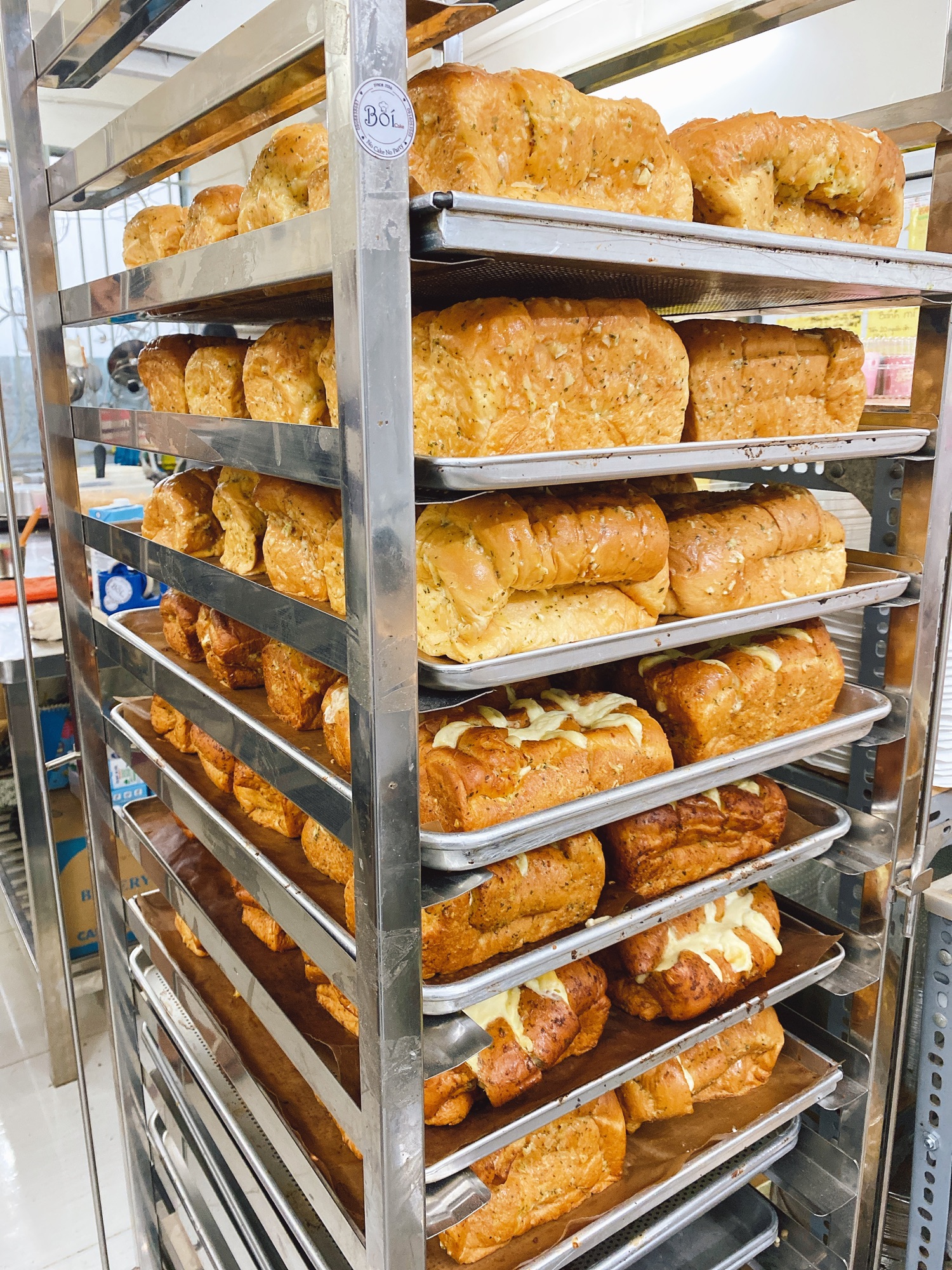 Bánh Mì Sốt Bơ Tỏi Phô Mai Hàn Quốc.