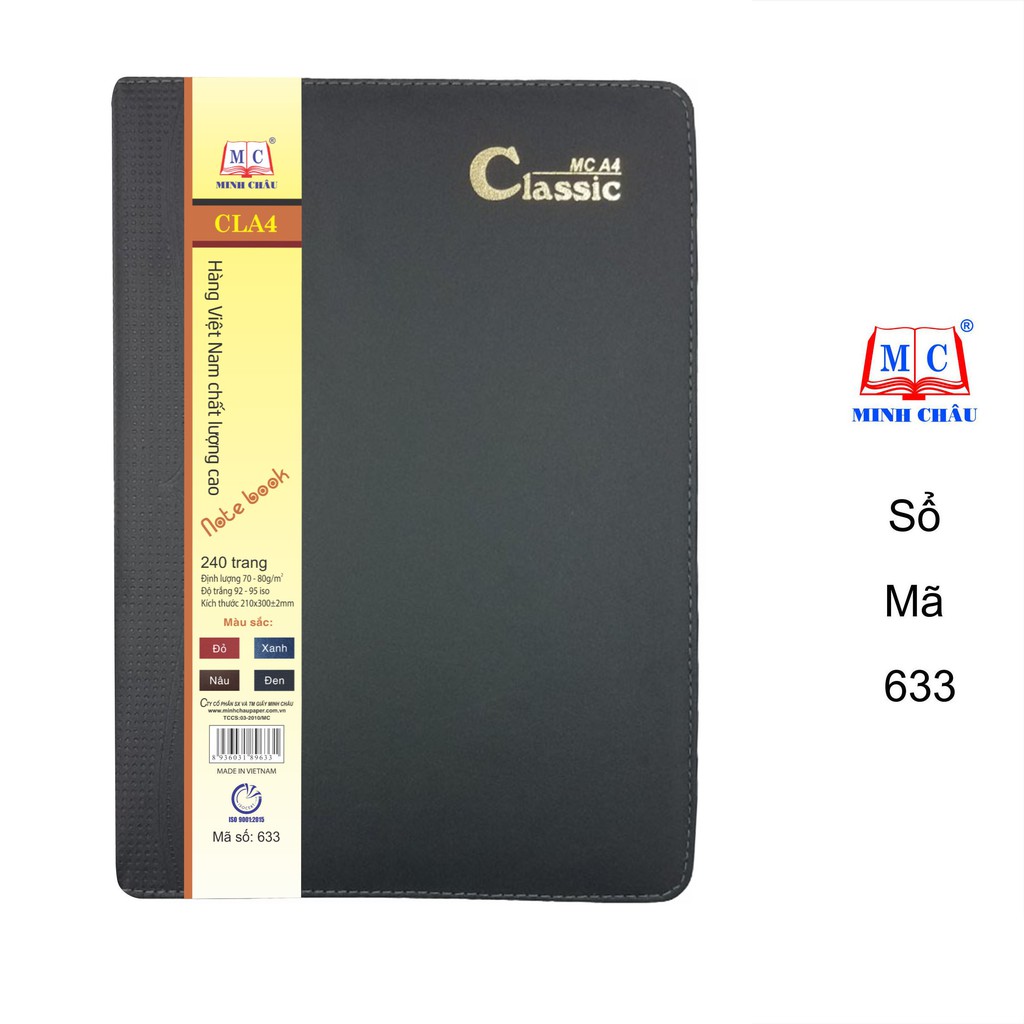 Sổ bìa da A4 MC 633