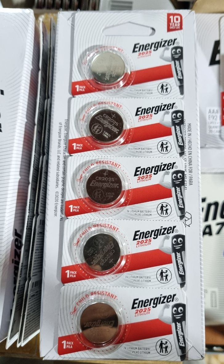 Pin Nút Áo Energizer Lithium 3V CR2025 vỉ 5 viên