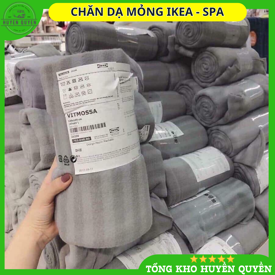 Chăn dạ mỏng ikea , chăn nằm điều hòa đắp thu hè, dùng trong spa, mang theo khi đi du lịch, chăn đắp văn phòng
