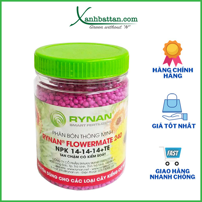 Phân Tan Chậm Cho Lan Rynan Flowermate 240 Dạng Thông Minh