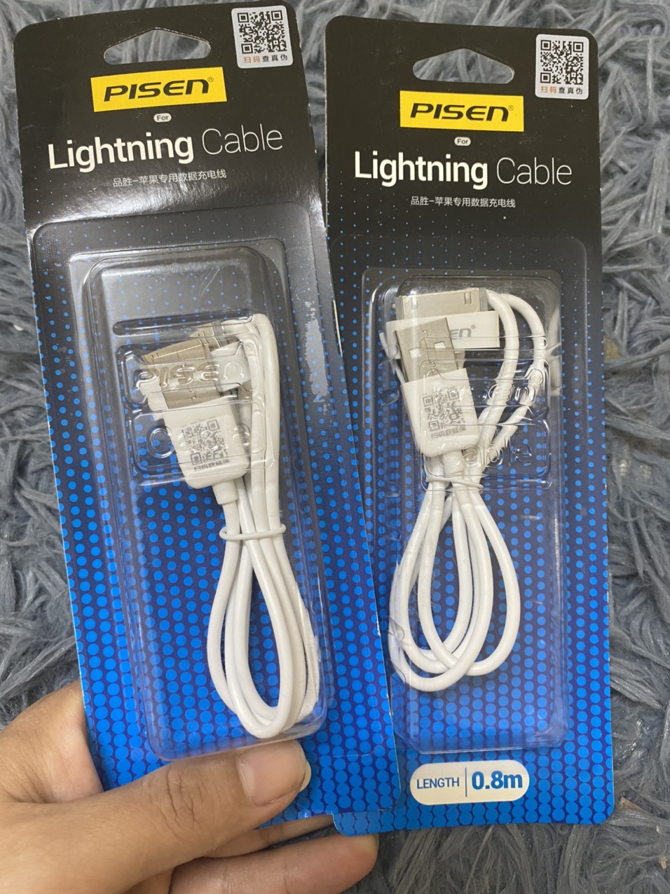 dây sạc pisen dùng cho ipad 2, ipad 3, lphone 4, 4S - Hàng chính hãng BH 12 tháng