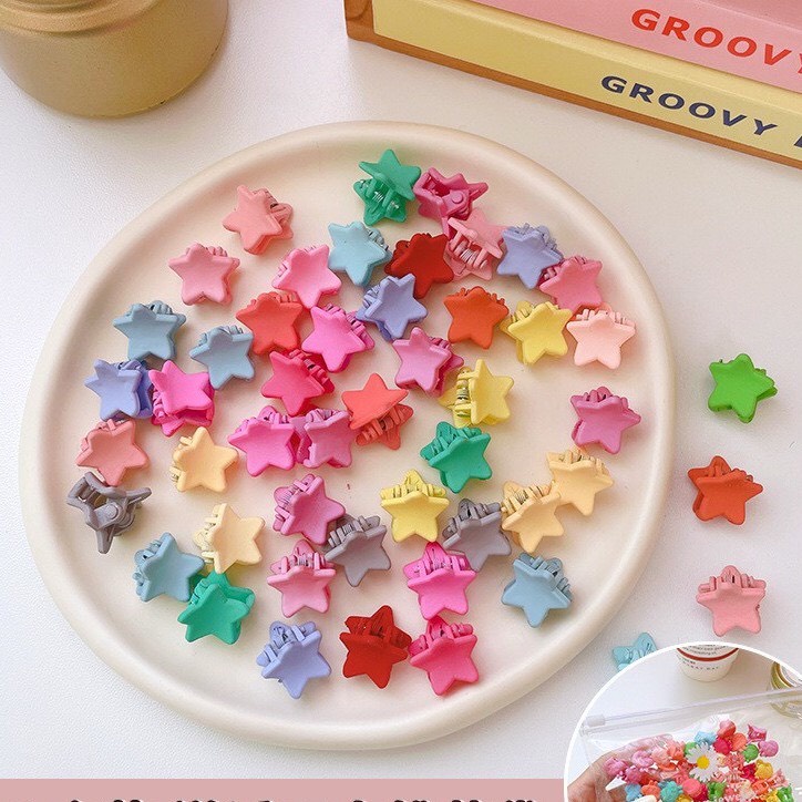 Set 40c kẹp cua/ bấu tóc mini nhiều màu cho bé