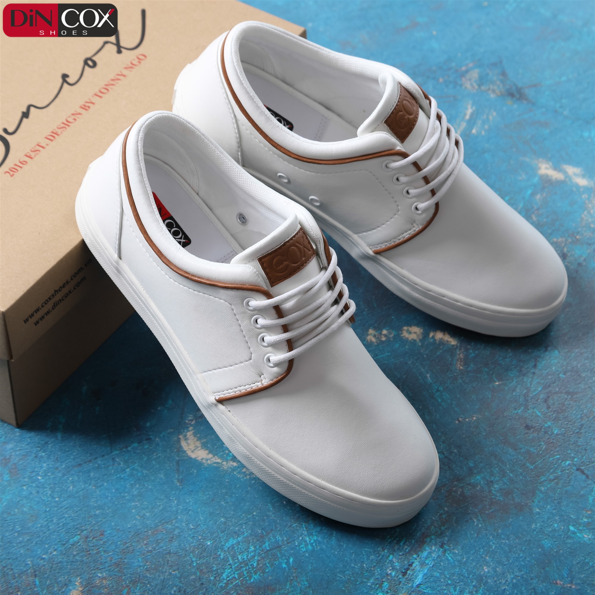 Giày Thể Thao Nam DinCox Off White C03