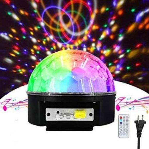 Đèn led sân khấu cảm biến xoay theo nhạc + USB + remote. Thích hợp quẩy tại nhà