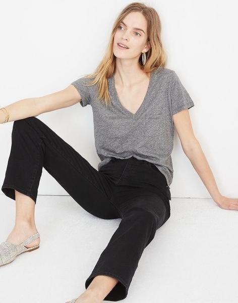 ÁO THUN THÁI cổ tim phối túi vải cotton mịn mát mùa hè ẢNH THẬT , chất lượng hàng VNXK FREE SIZE
