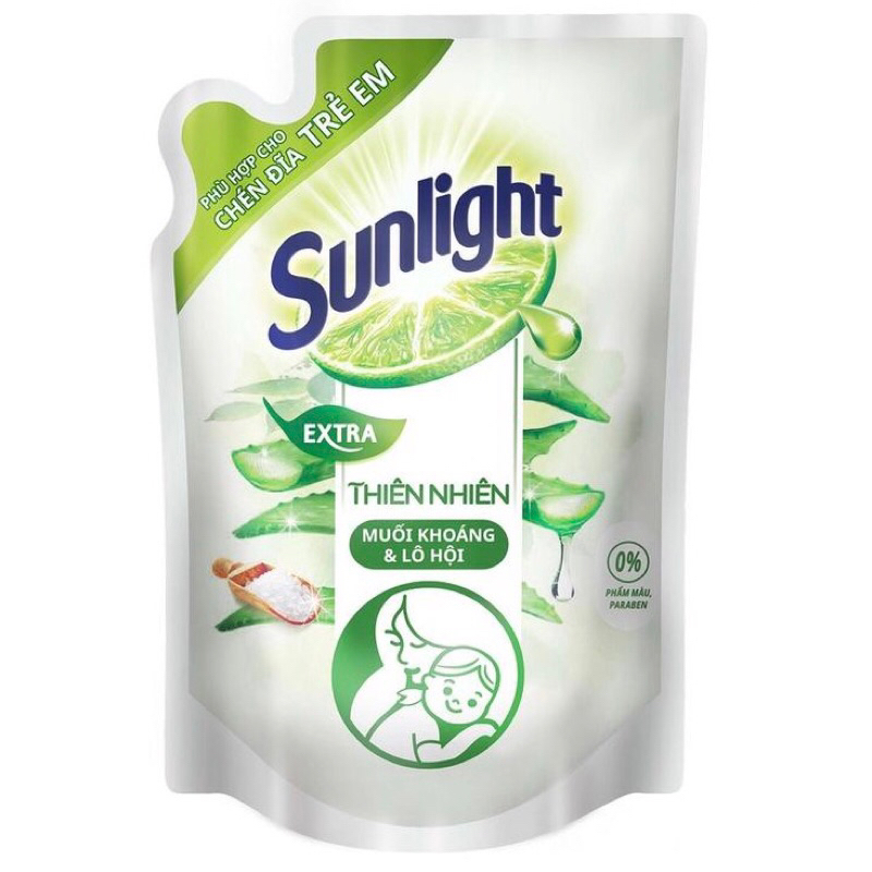 Nước rửa chén bát sunlight thiên nhiên túi 2,1kg