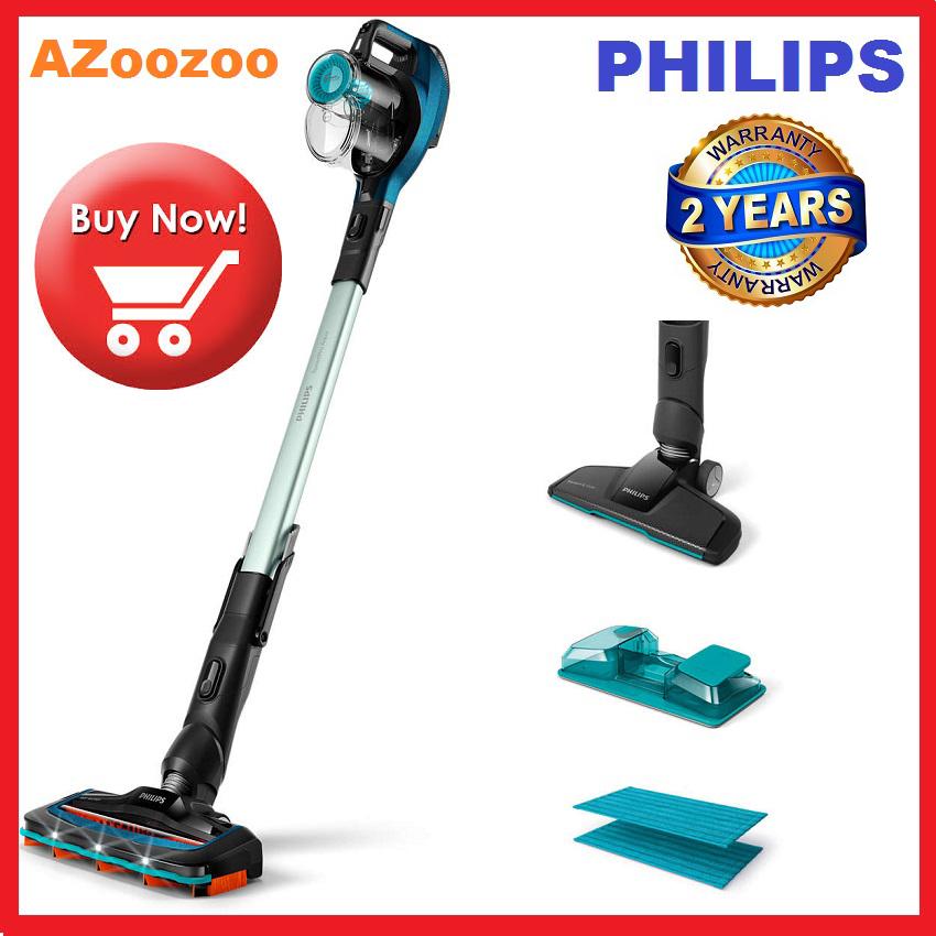 [Trả góp 0%]Máy hút bụi không dây dạng cán 3 trong 1 Philips FC6728 kết hợp hút bụi lau sàn và có tay cầm