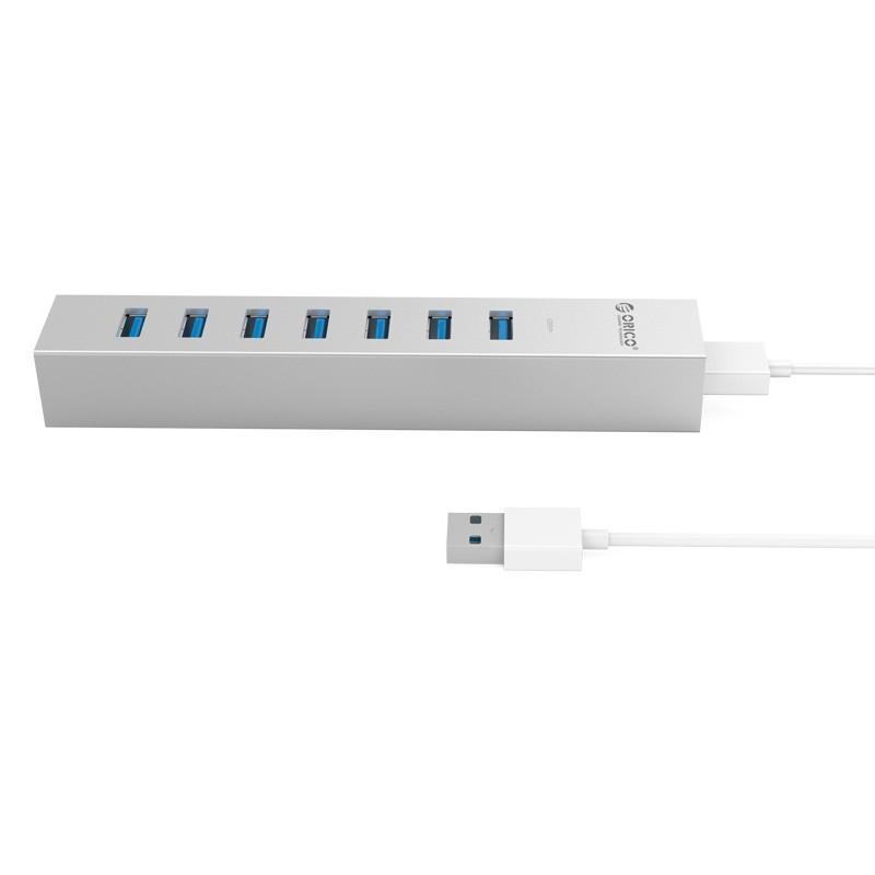 Bộ chia USB HUB 7 cổng USB 3.0 Type C Orico ASH7-U3