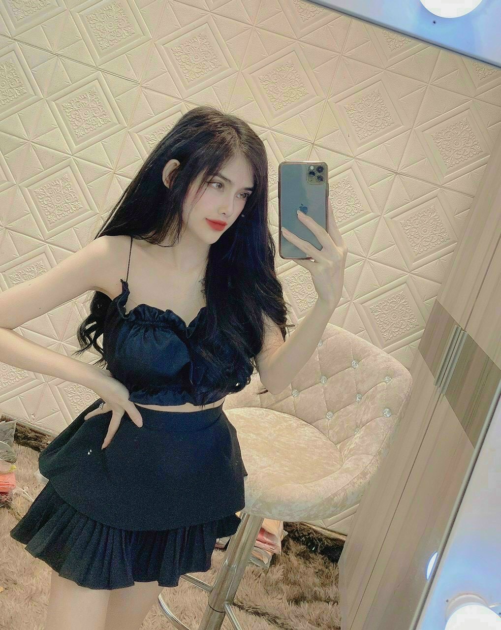 Áo ống kiểu bèo đan dây bún lưng sexy chất mềm đẹp có mút