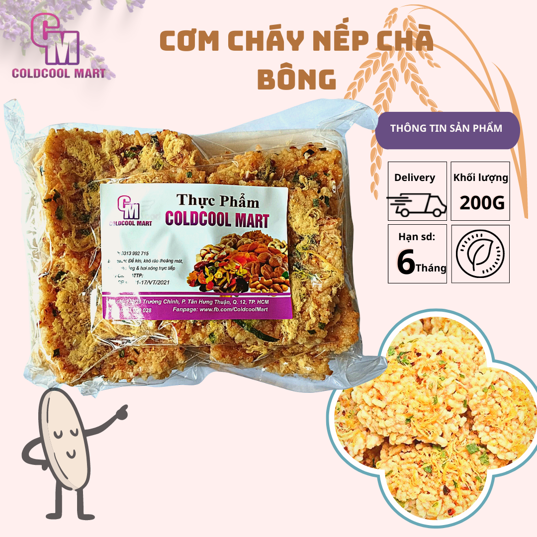 Cơm cháy nếp siêu chà bông 200G