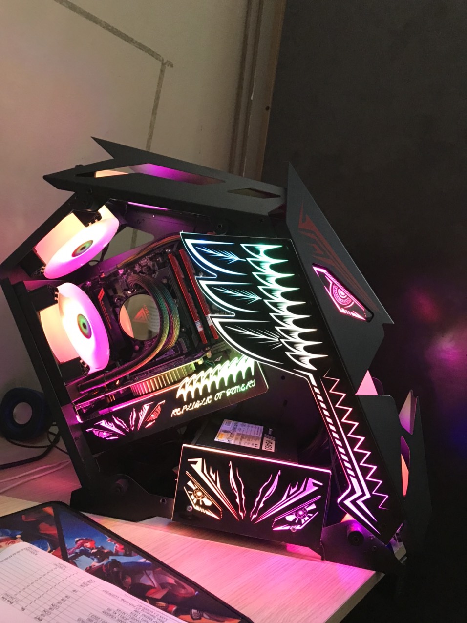 VỎ CASE VSP ESPORT GAME ES3 + 5 FAN LED