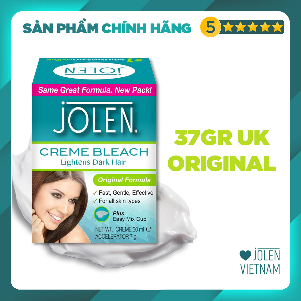 Jolen Creme Bleach 37gr Original - UK Imported