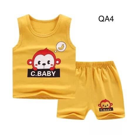SET ĐỒ BỘ COTTON BA LỖ XUÂN HÈ CHO BÉ TRAI