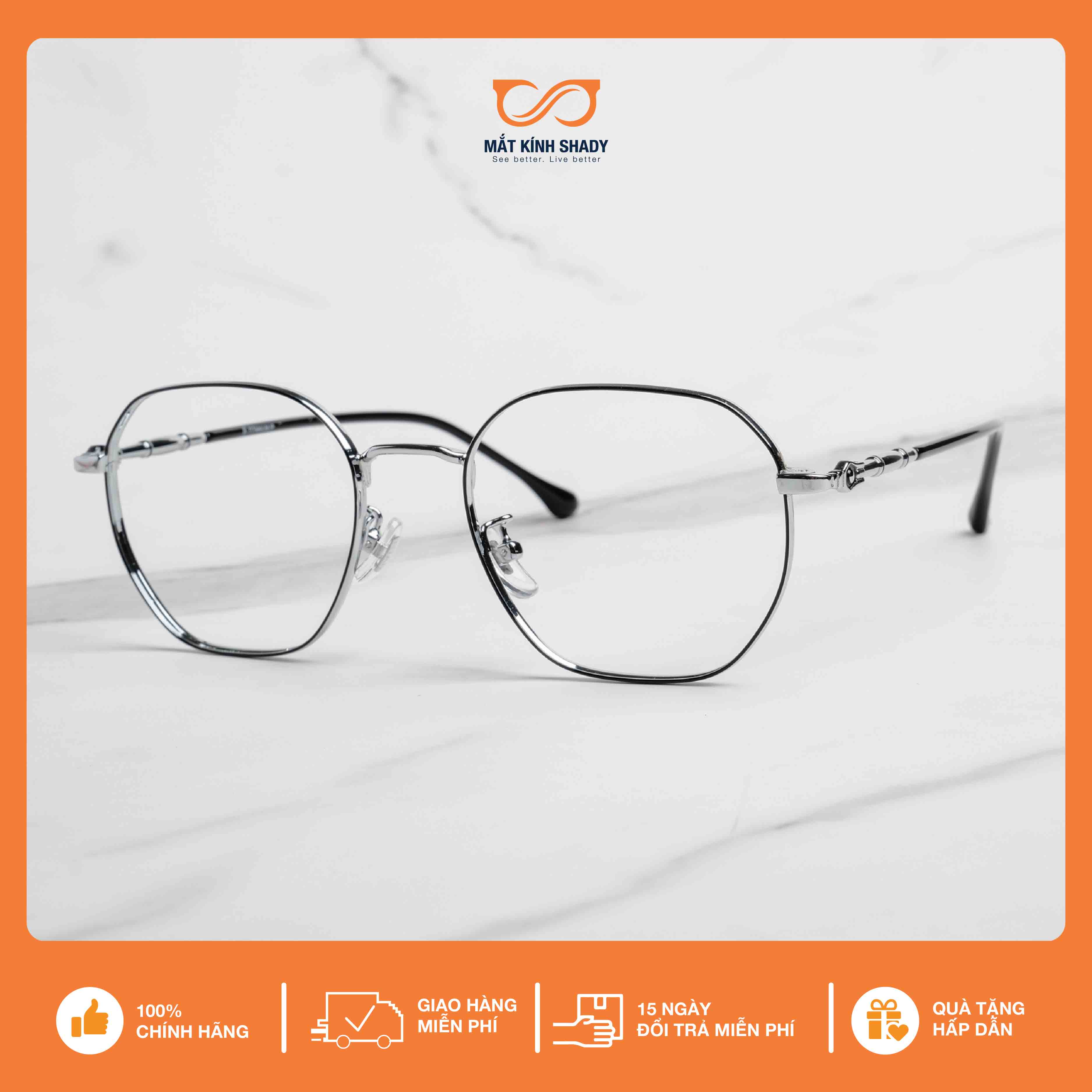 Gọng Kính Cận B-Titanium Shady Unisex G1794 (Nhiều Màu)