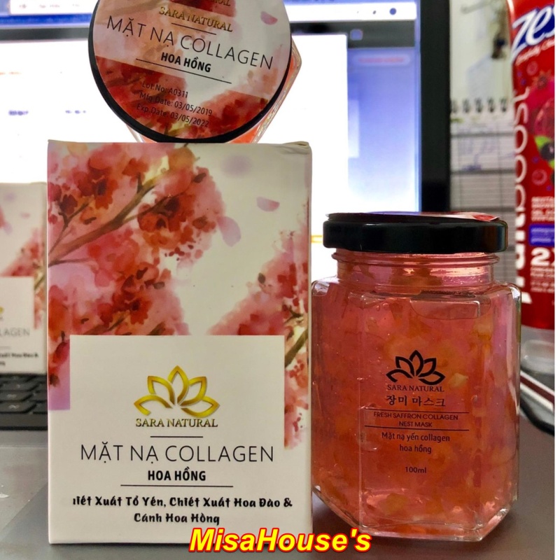 Bộ 2 Mặt nạ ngủ tổ yến tươi Collagen ( tặng cọ quét mặt nạ )