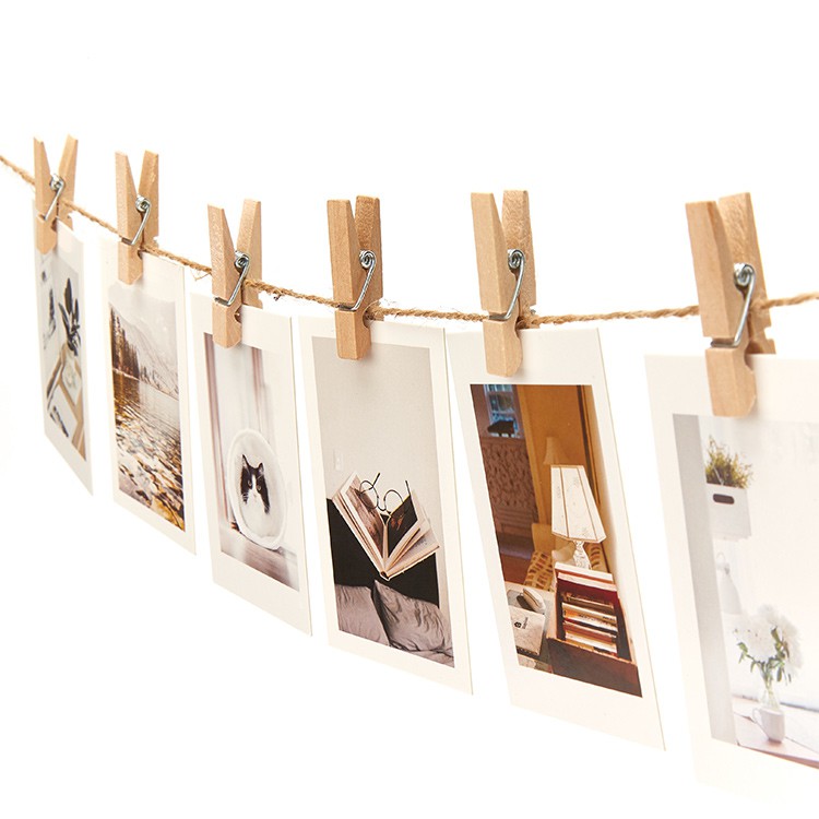 [HCM] Combo in 10 ảnh 6x9 và Combo 10 kẹp gỗ + dây thừng