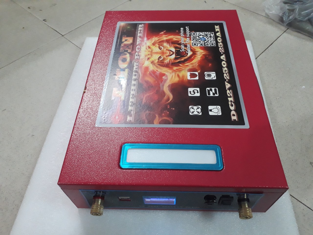 Pin lithium 12V - 250Ah- Pin mới 100% Nhập khẩu.