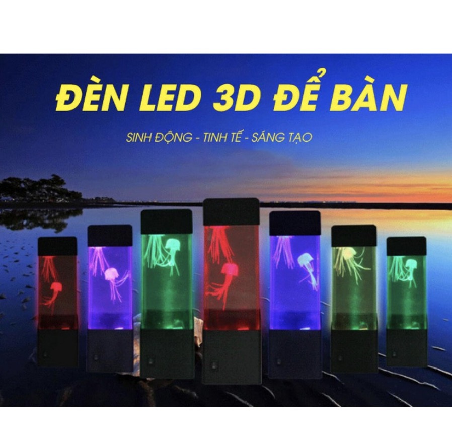Euro Quality ĐÈN LED 3D ĐỂ BÀN OCEAN