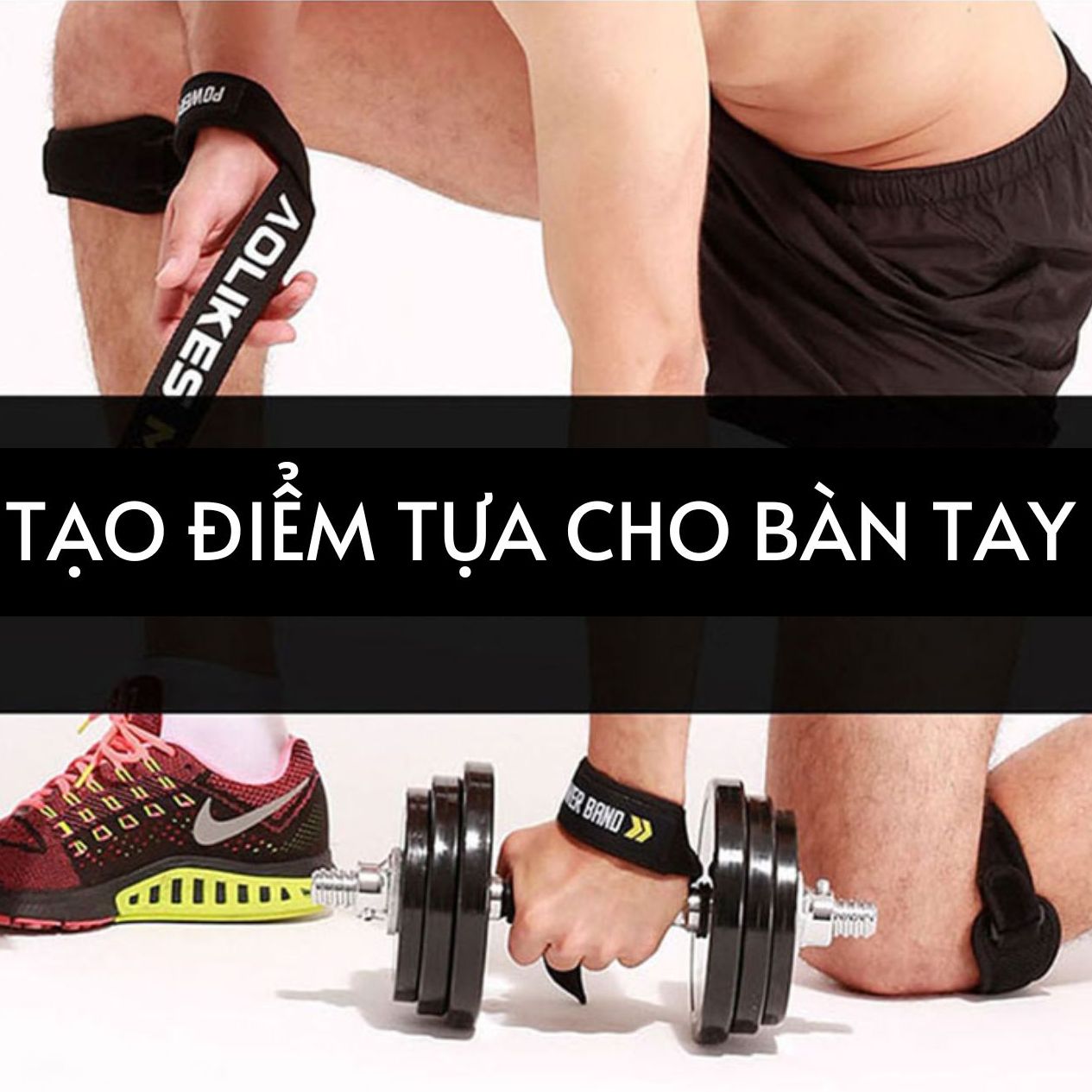 Dây kéo lưng - Deadlift GYM Cao Cấp  Aolikes 7637 (1 Đôi )
