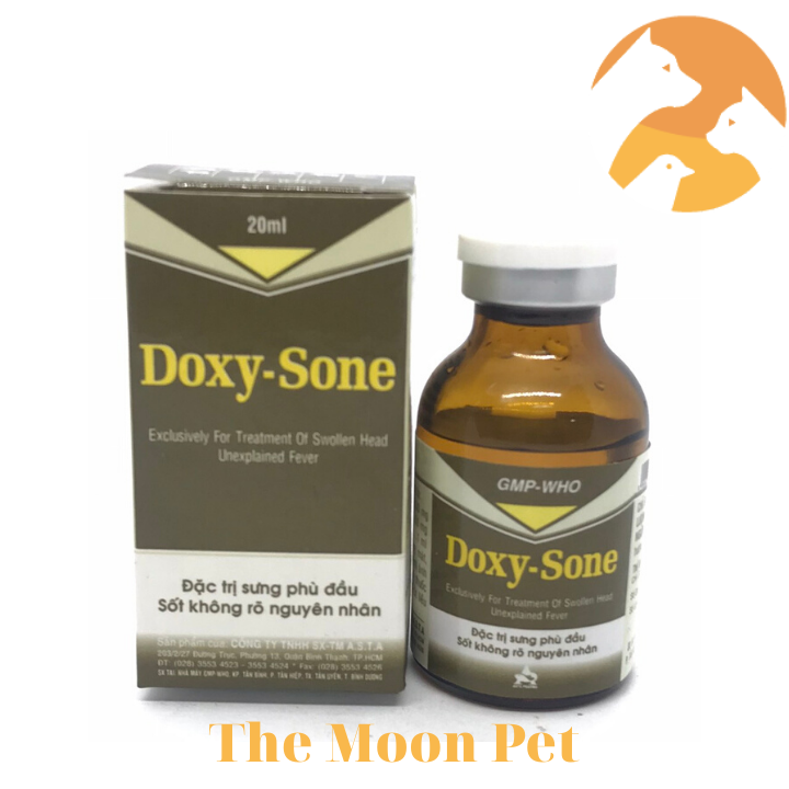Combo 2 chai Doxy Sone [20 ml] Thương hàn, viêm phổi, viêm ruột, tụ huyết trùng, viêm khớp, sưng phù đầu