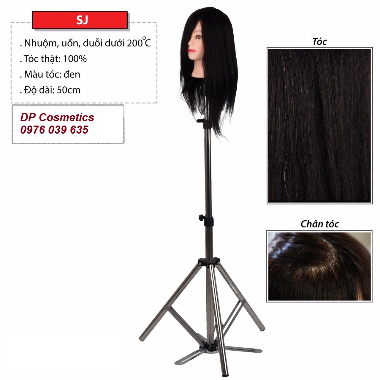 [HCM]Đầu tóc giả SJ 100 % tóc thật ( đầu Ken )