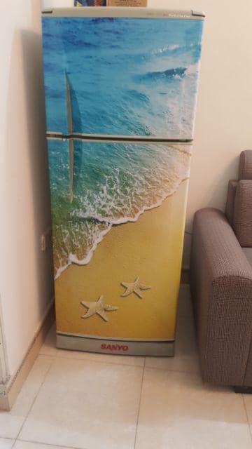 Decal Dán Tủ Lạnh Chống Thấm Nước - Chất Liệu Decal Bóc Dán - Phù Hợp Mọi Loại Tủ - Sao Biển 2 - Decal dán tủ lạnh kệ tường tủ quần áo, decal dán, giấy dán, trang trí nội thất, giấy dán nội thất, trang trí nhà cửa