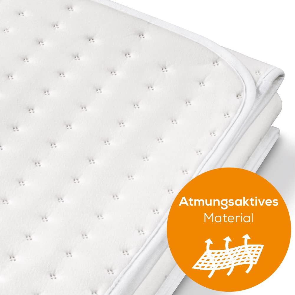 Đệm Sưởi Điện Beurer UB68XXL / TS26, Nệm Sưởi Đơn/Đôi, Thiết Bị Sưởi Ấm, Có Điều Khiển, 3 Mức Nhiệt, Chất Liệu Cotton, Giặt Được, Tiêu Chuẩn EU, An Toàn, Làm Ấm Nhanh, Nhập Đức, BH 24 Tháng