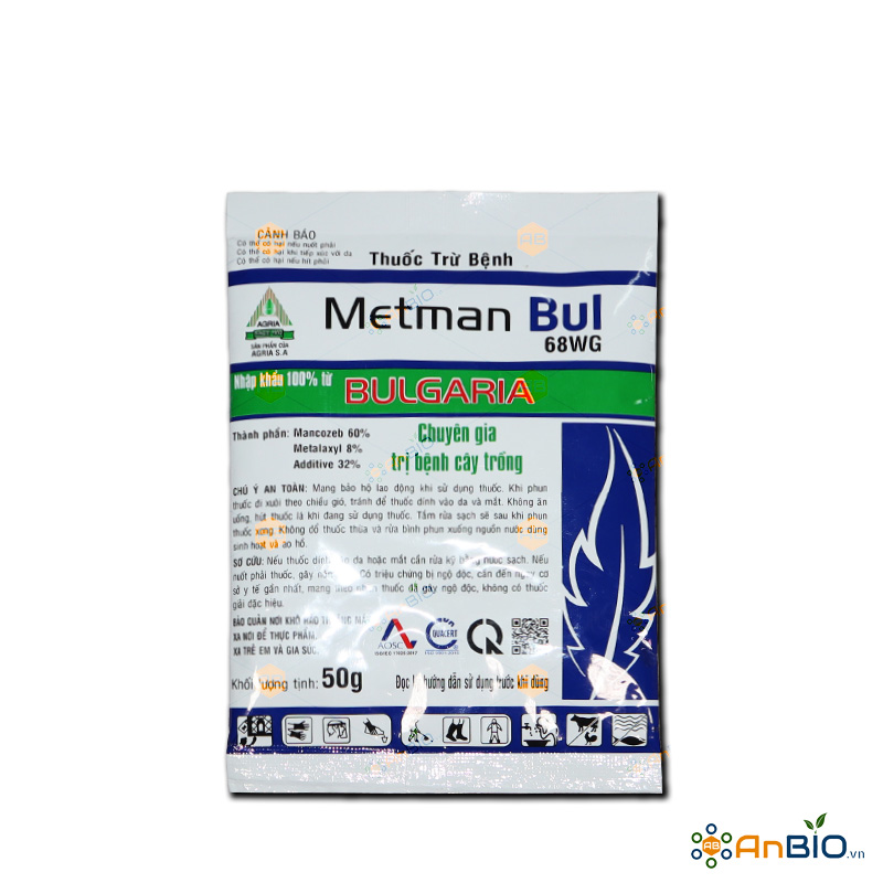 Metman bul 68wg | diệt trừ nhanh nấm bệnh - gói 50g