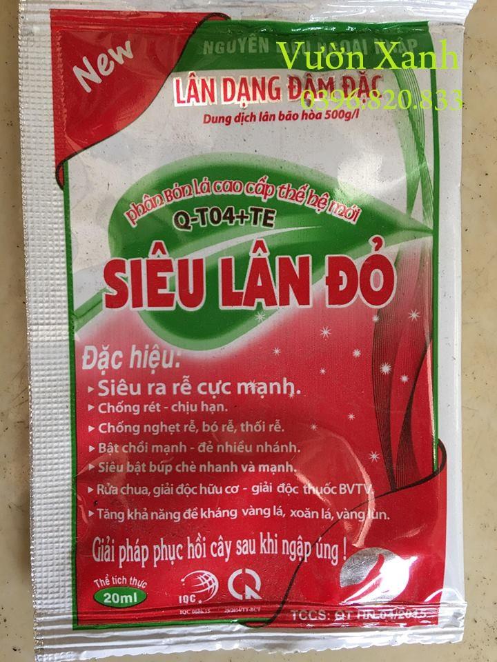 Combo 2 gói siêu lân đỏ đậm đặc- cây khỏe, rễ mạnh (có thể dùng cho cây vừa đảo bầu, trồng lại..)