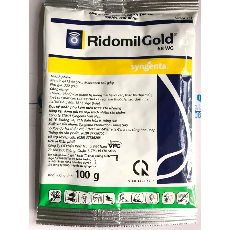 Thuốc trừ nấm bệnh Ridomil Gold 100gr