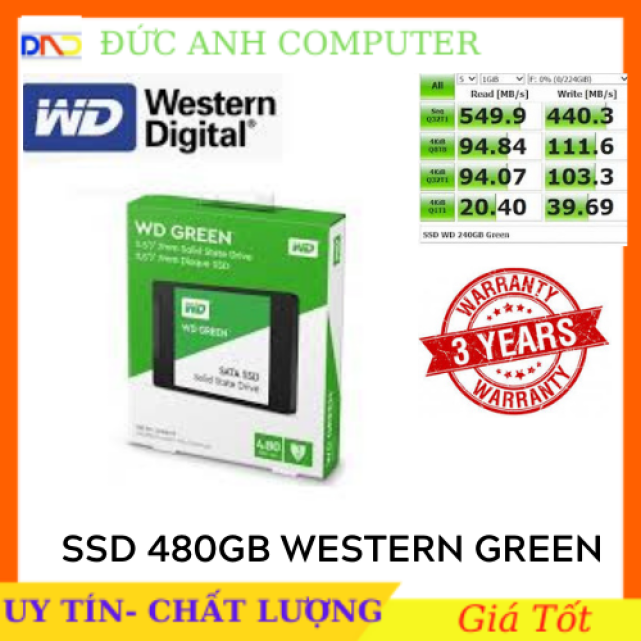 SSD interne Western Digital WD Green SSD WDS480G2G0A - SSD - 480