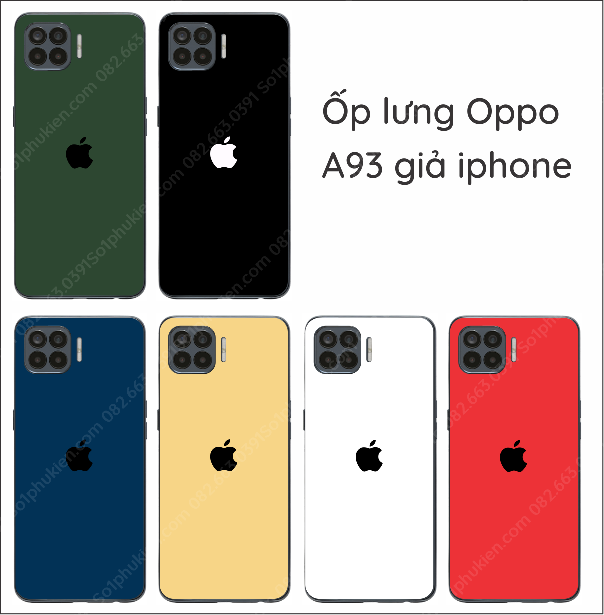 Ốp lưng ép kinh giả Iphone Oppo A93