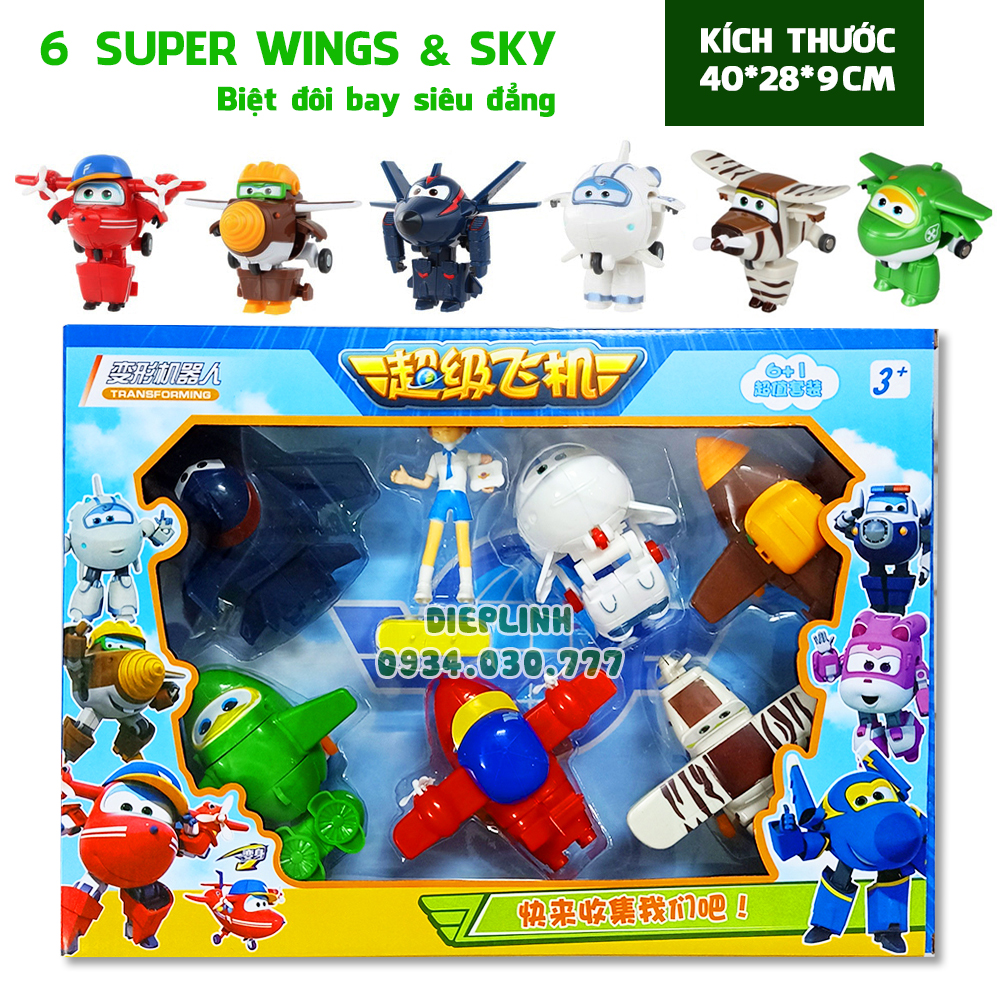 Biệt độ Superwing đội bay siêu đẳng hộp 6 con - 8 con