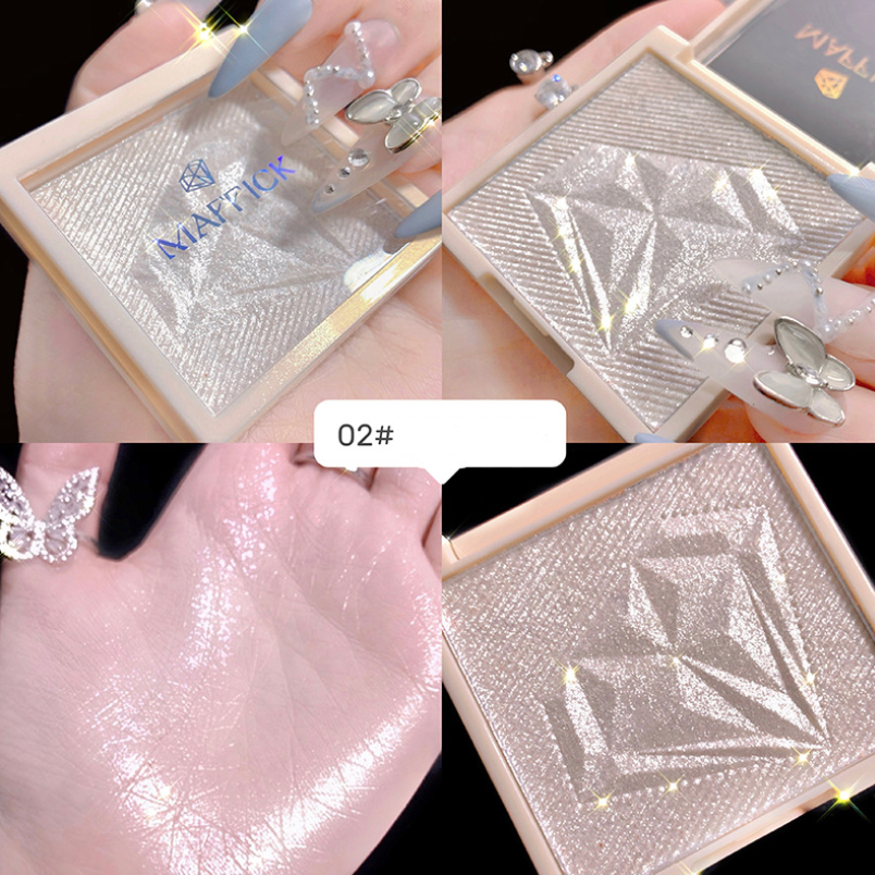 Phấn má hồng bắt sáng MAFFICK Diamond Highlight Powder 4g