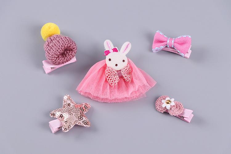 Combo 5 kẹp tóc cho bé siêu dễ thương (nhiều Mẫu, nhiều Màu)
