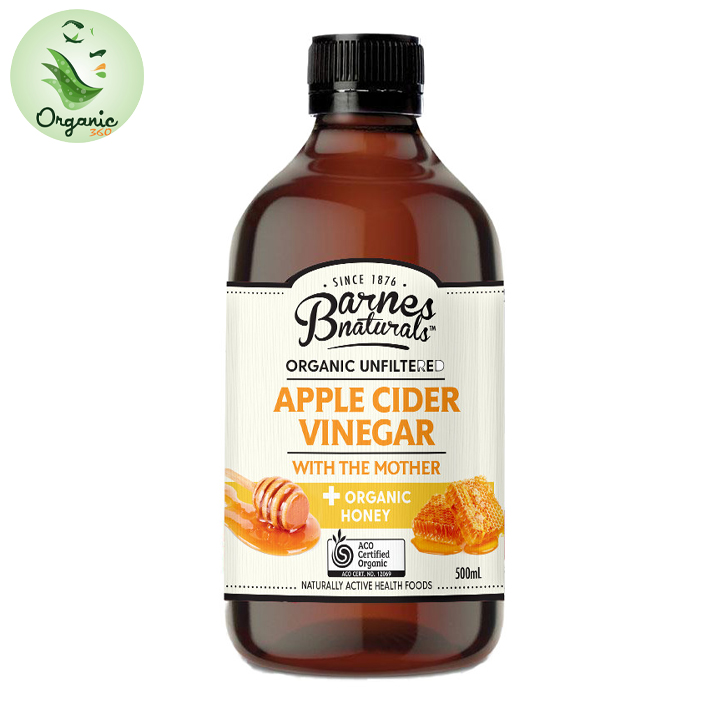 Barnes Naturals Organic Apple Cider Vinegar & Honey 500ml