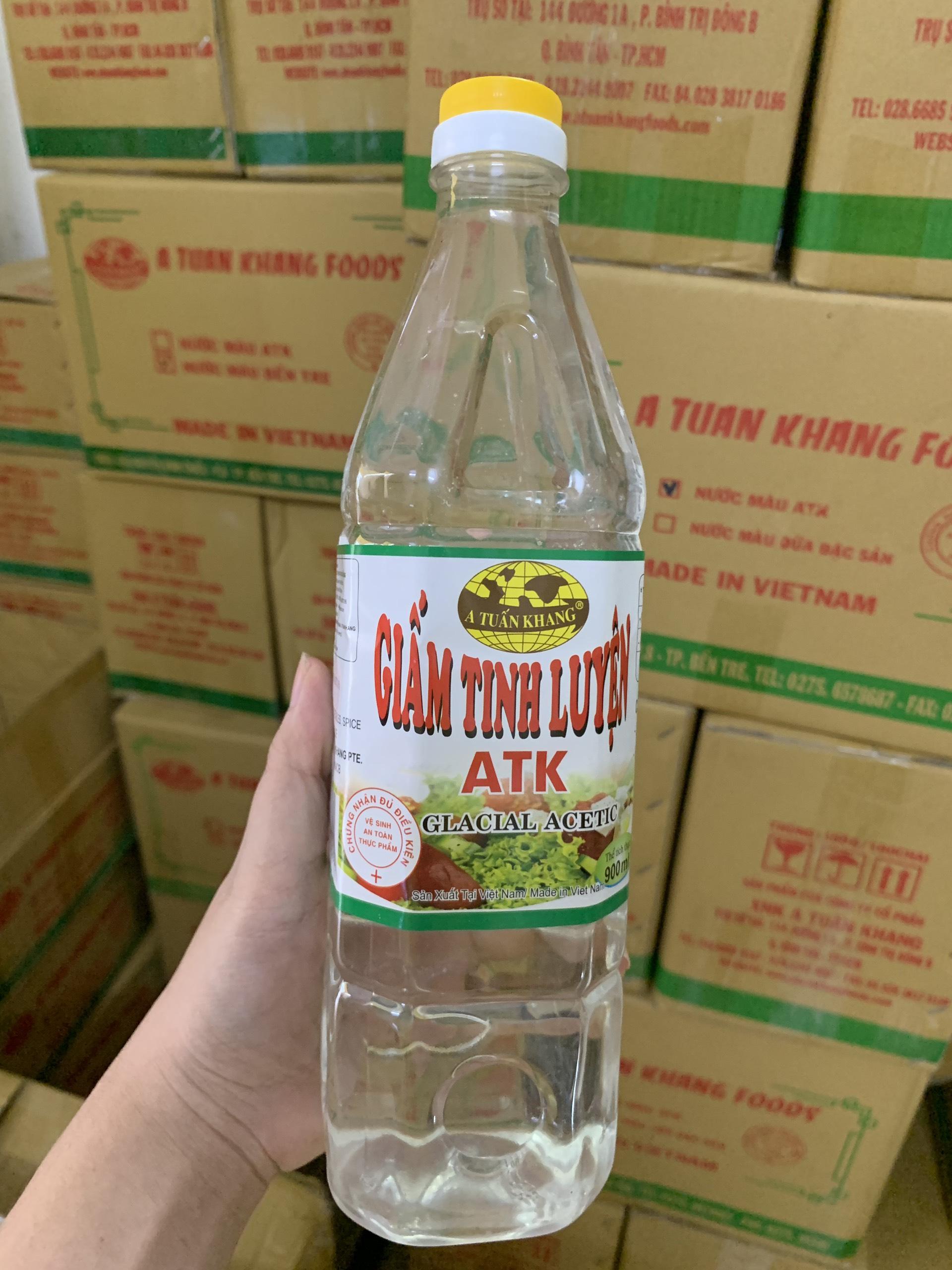 Giấm tinh luyện A Tuấn Khang 900ml