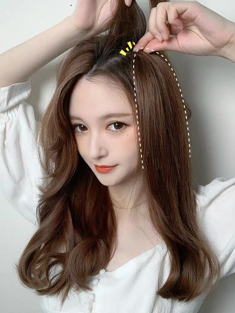 [ hàng hót, 25cm, combo gồm 2 cái ] combo 2 phím phồng tóc,  tóc giả nữ, phím phồng chân tóc, độn phồng tóc, tóc giả làm phồng tóc