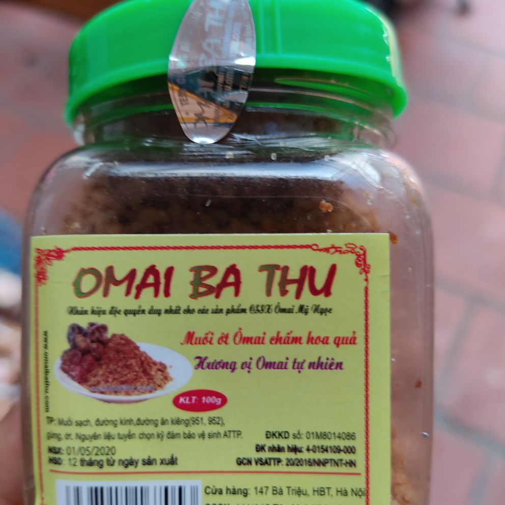 5hộp muối ô mai bà thu chính hiệu