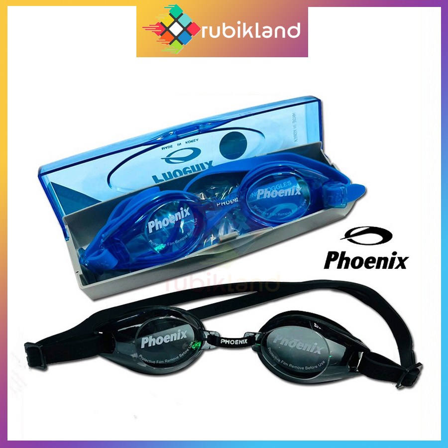 Mắt kính bơi phoenix korea hàn quốc hộp cao cấp 100% silicon mềm mại mắt kiếng bơi chống tia uv chống mờ bơi