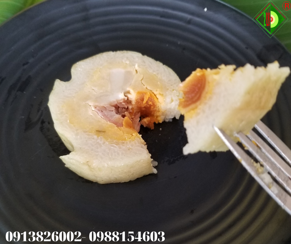 Bánh Tét Nếp Trắng Truyền Thống [Bánh tét Trà Cuôn Hai Lý tại Trà Vinh]