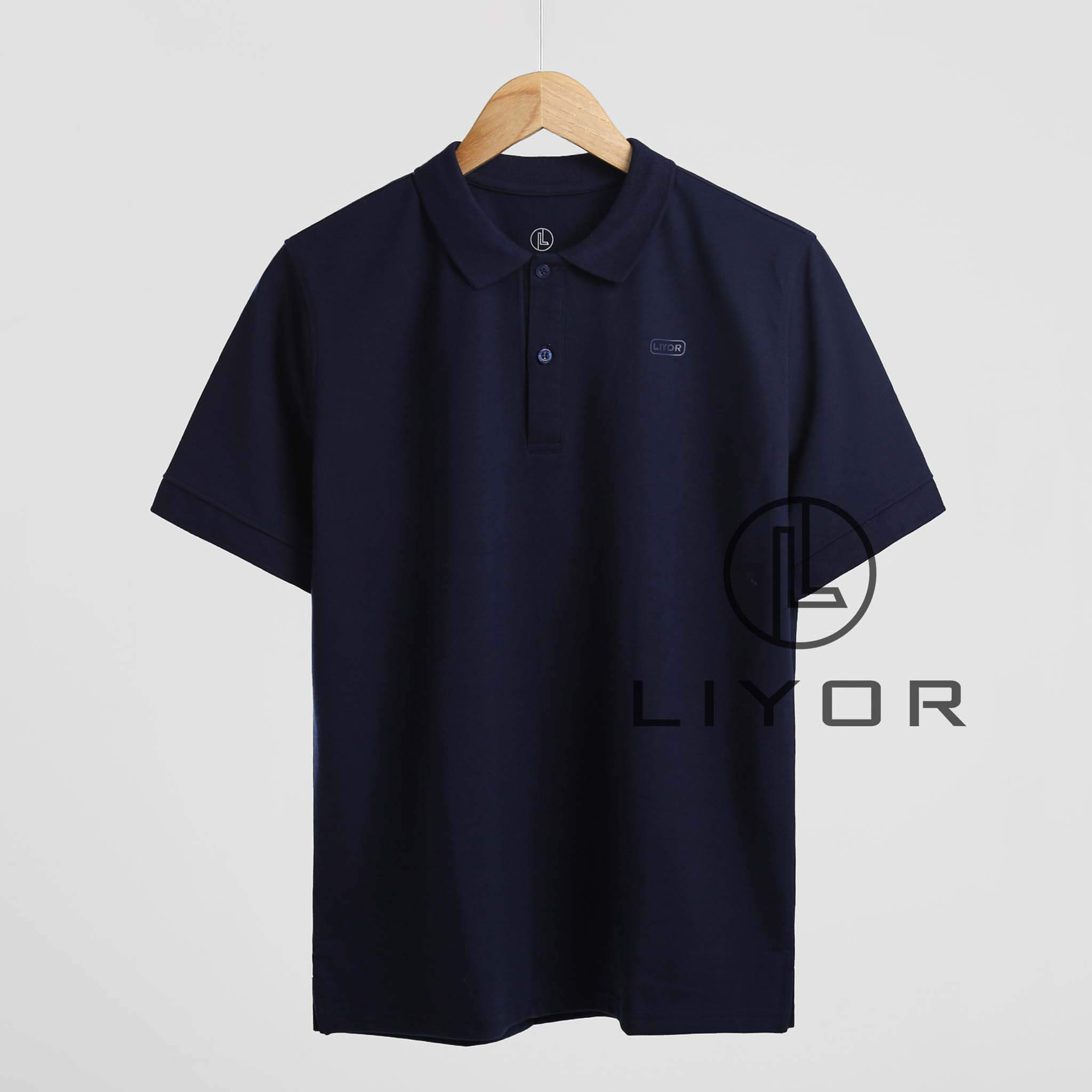 Áo thun polo nam, áo phông nam liyorshop form suông đơn giản acb4093