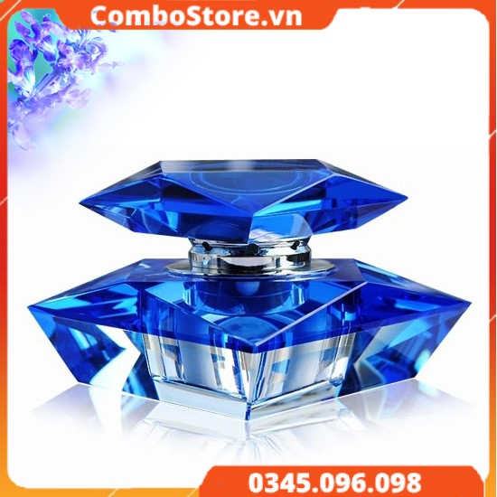Nước hoa ô tô pha lê vuông đặt taplo cao cấp