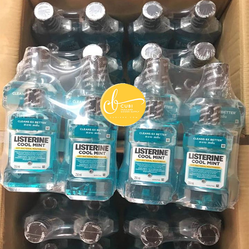 Combo Nước Súc Miệng Listerine Thái 750MLx250ML