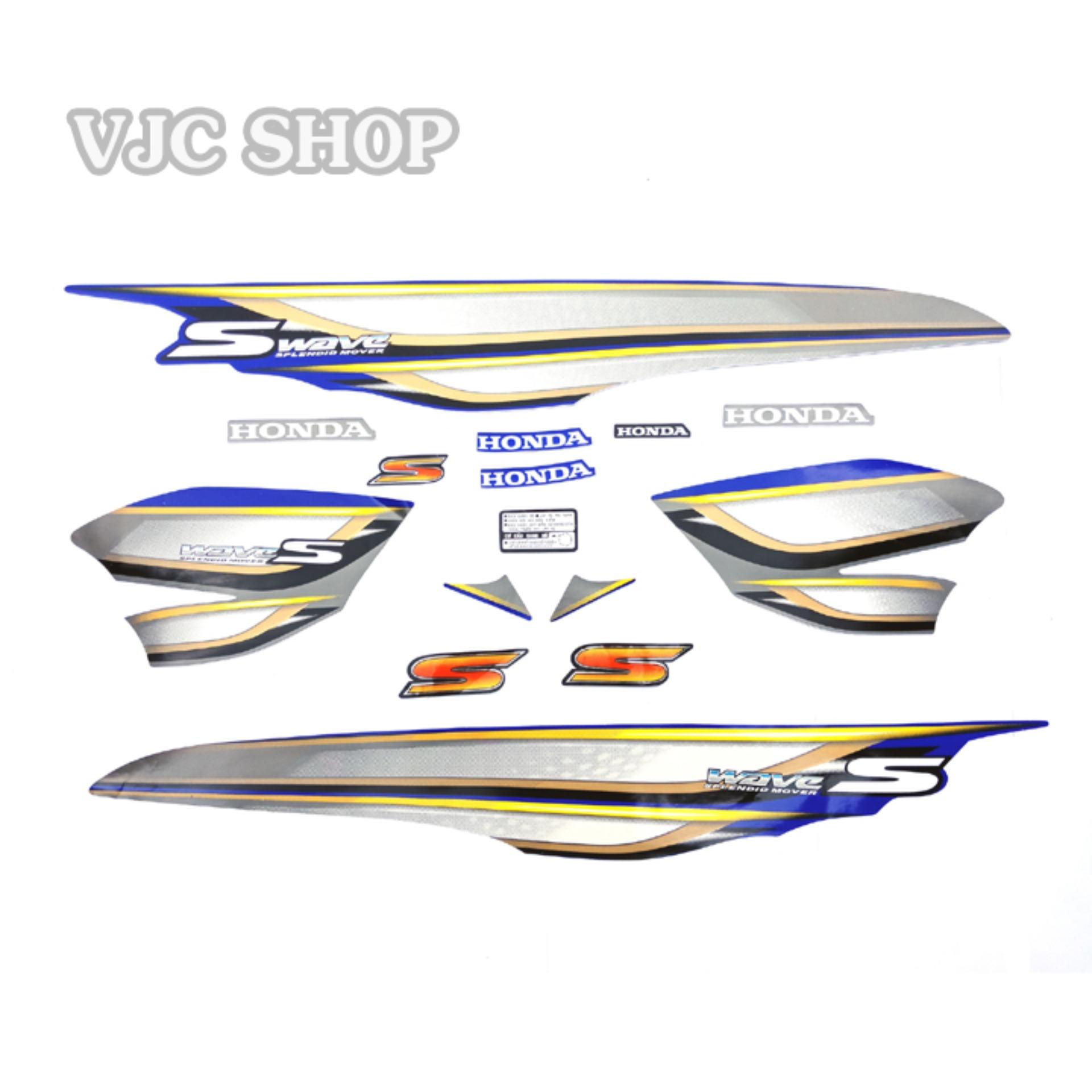 Bộ decal xe Wave S100 màu đỏ