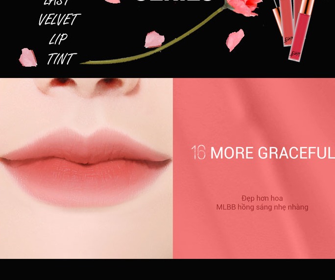 Son kem lì Bbia Last Velvet Lip Tint Version 4 đủ màu Authentic
