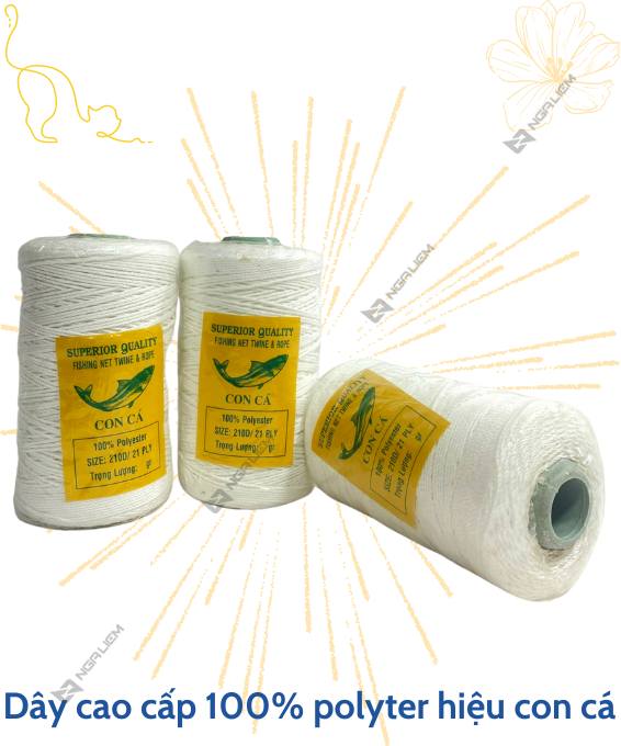 Dây nhợ (Chỉ nhợ) Câu cá, xây dựng (50gr; 100gr; 200gr; 500gr)