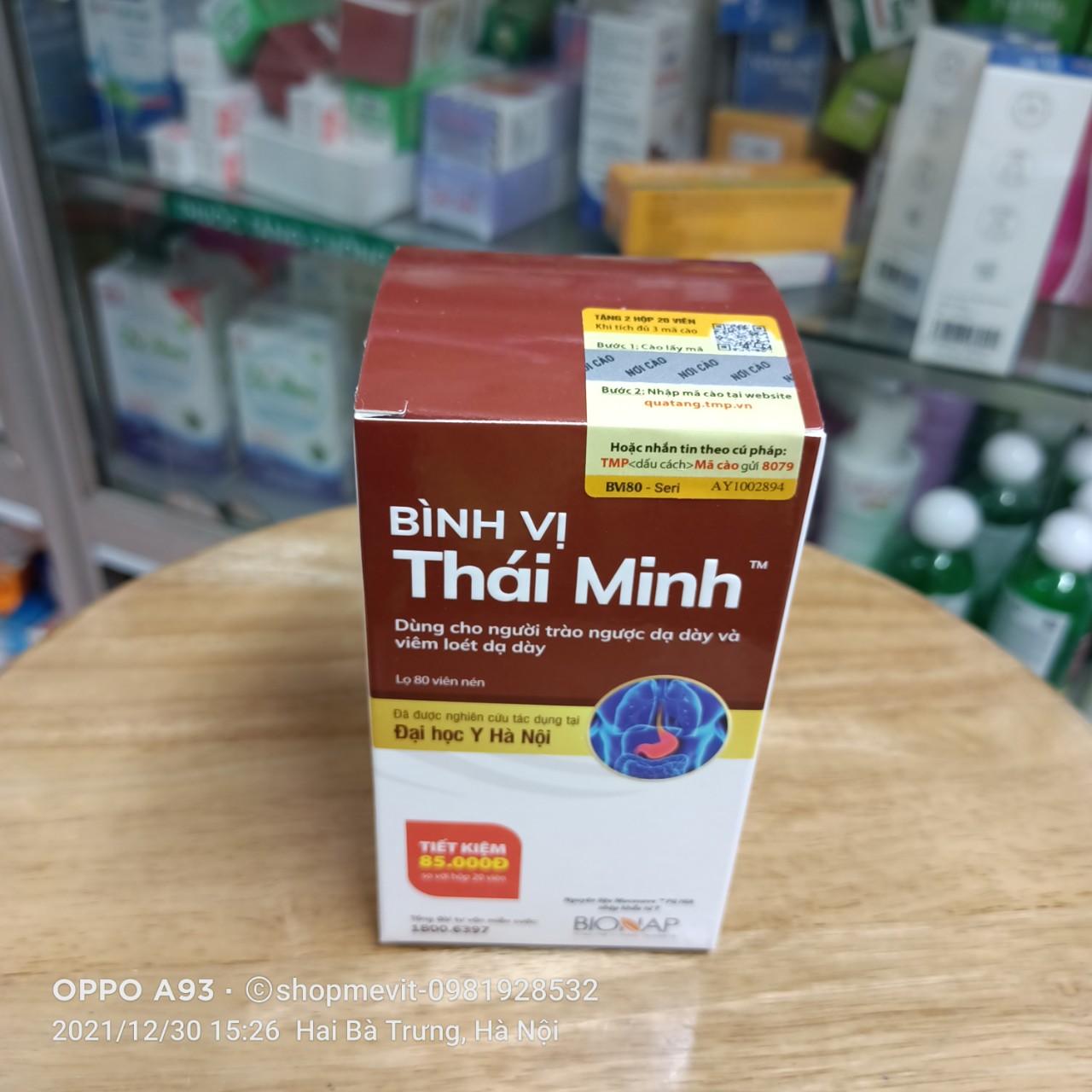 [Chính hãng] Bình vị thái minh lọ 80 viên