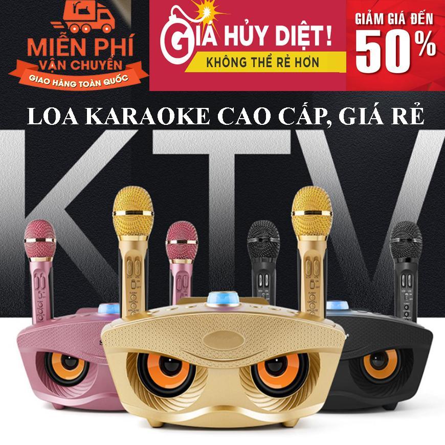 Micro Karaoke Bluetooth Hình Mắt Cú, Loa Mắt Cú Tặng Kèm 2 Micro Không Dây Sd306 Cao Cấp, Kiểu Dáng Đẹp Phù Hợp Với Mọi Không Gian , BẢO HÀNHToàn Quốc